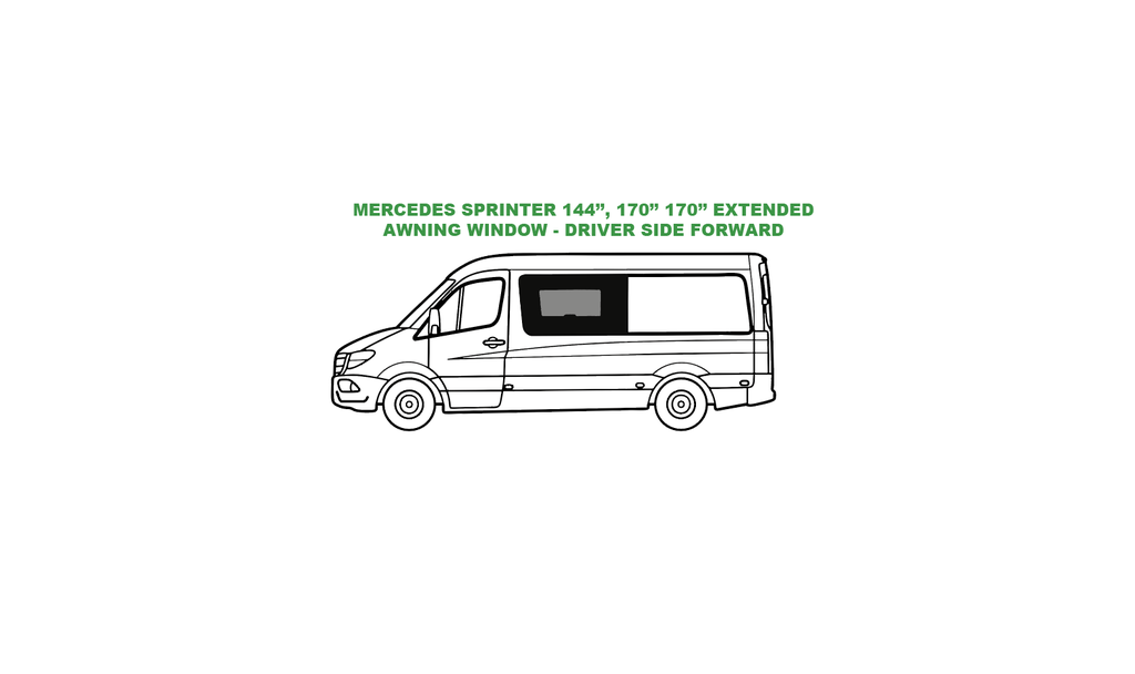 Fenêtre à Auvent à Manivelle VWD (SL101-CA) – Côté Conducteur Avant pour Sprinter