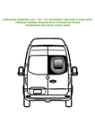 Fenêtre à auvent - Côté passager arrière - MERCEDES SPRINTER - (SR119-AW)
