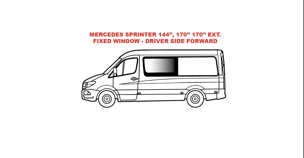 Fenêtre VWD Solid Series (SL101-F) – Côté Conducteur Avant pour Sprinter
