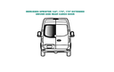 Fenêtre fixe - Côté conducteur porte arrière - MERCEDES SPRINTER - (SL107-F)