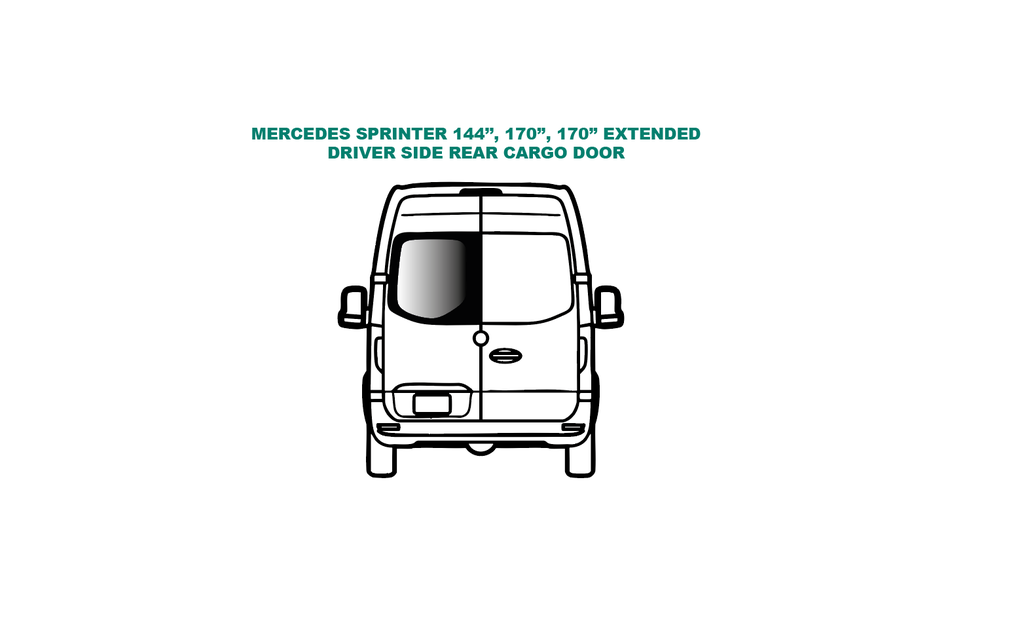 Fixed window - Driver Side Rear - MERCEDES SPRINTER - (SL119-F)