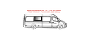 VWD Série Solide – Fenêtre Fixe en Verre (SR102-F) – Côté Conducteur Arrière pour Mercedes Sprinter 170" Empattement Long (2007–2025)