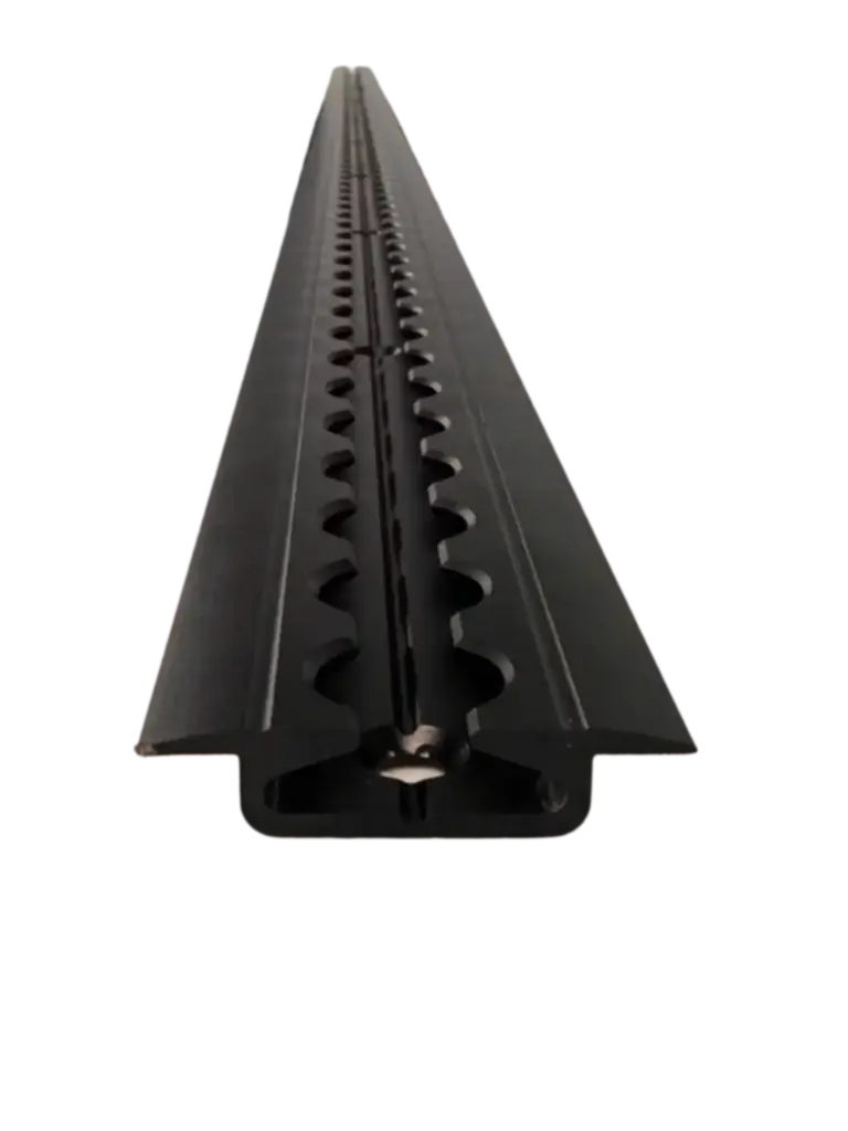 Flanged L Track For Campers - Anodized Matte Black 