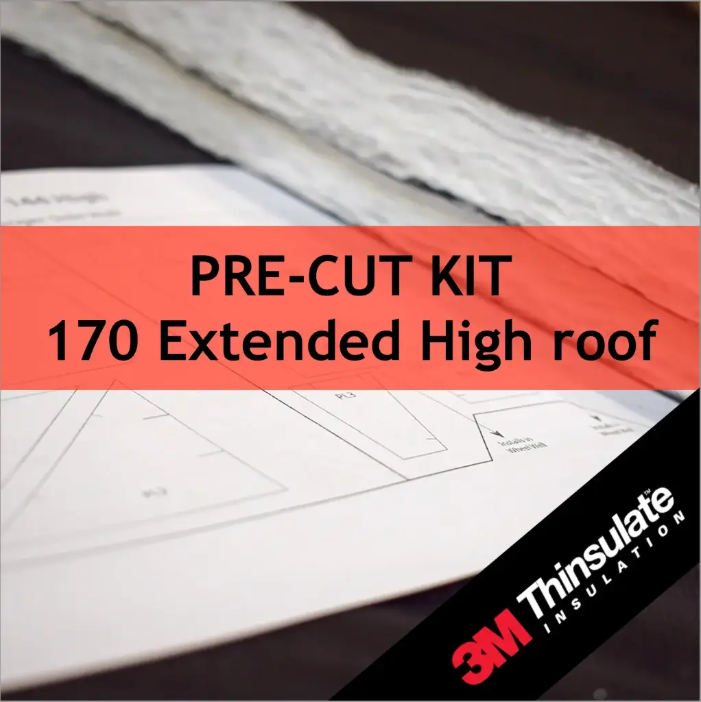 PRE-CUT / 3M™ Thinsulate™ Van Insulation Kit for Mercedes Sprinter 170 EXT High Roof