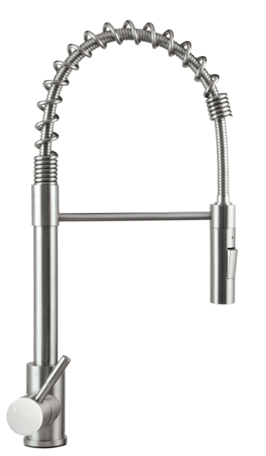 Flow Max™ Coiled Kitchen Faucet - Stainless Steel #719323