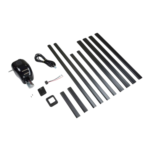 Solera Manual Crank Style To Power Awning Conversion Kit, Black
