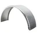 Aluminum Diamond Plate Round Top Trailer Fender 10" X 36" X 18"