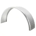 ToughGrade Aluminum Diamond Plate Round Top Trailer Fender 10" X 34" X 17"