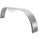 Trailer Fender | Tandem | Aluminum Smooth | Teardrop | 8" x 72" x 20"
