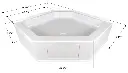 Neo Angle Shower Pan NSB3232