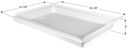 Shower Pan Left Hand Drain SP2436LH