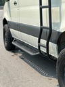 APEX Side Steps | 144" Sprinter | Drop-Down | Short 83" Driver Side | Aluminum