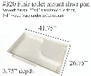 #320 Flair RV fiberglass shower pan