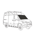 Couvre-fenêtre isolant pare-brise – Mercedes Sprinter 2025+