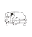 Front Door Insulated Window Covers – Ford Transit (Low Roof)
