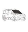 Transit Connect 2014+ Front Windshield Insulated Cover