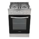 FURRION 24" RV STAINLESS FREESTANDING GAS RANGE WITH BLACK GLASS OVEN DOOR 