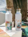 Insulated Stainless Steel Bottle with Bamboo Lid