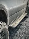 APEX - Drop Down Side Steps - 170 - Aluminum - Short Driver Side 
